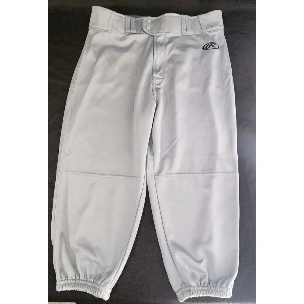 Rawlings Baseball Men's Knickers Baseball Pants Light Gray‎ Size Large NWOT